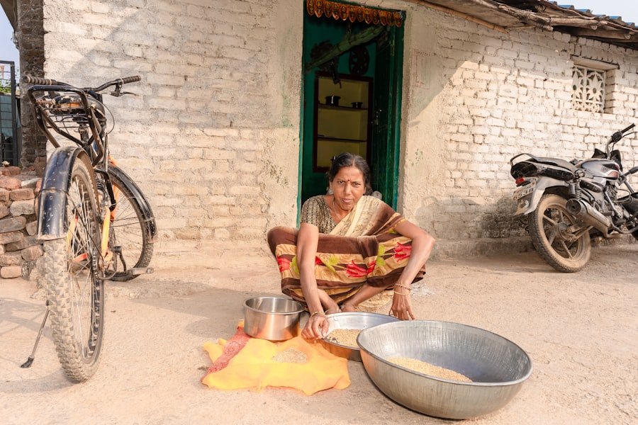 Indian woman home
