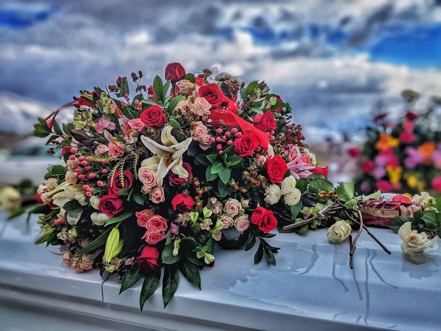 Photo Funeral flower wreath
