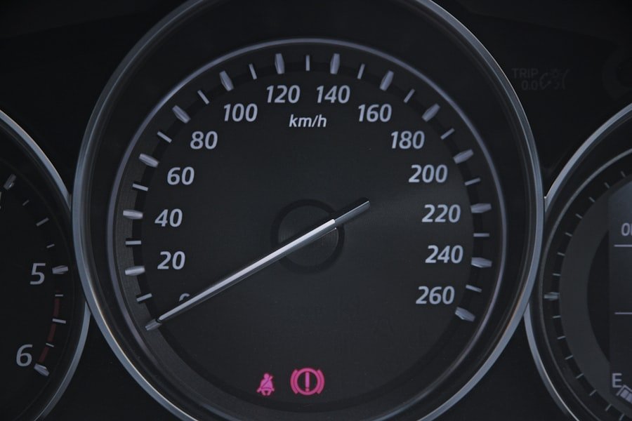 Photo Car dashboard odometer