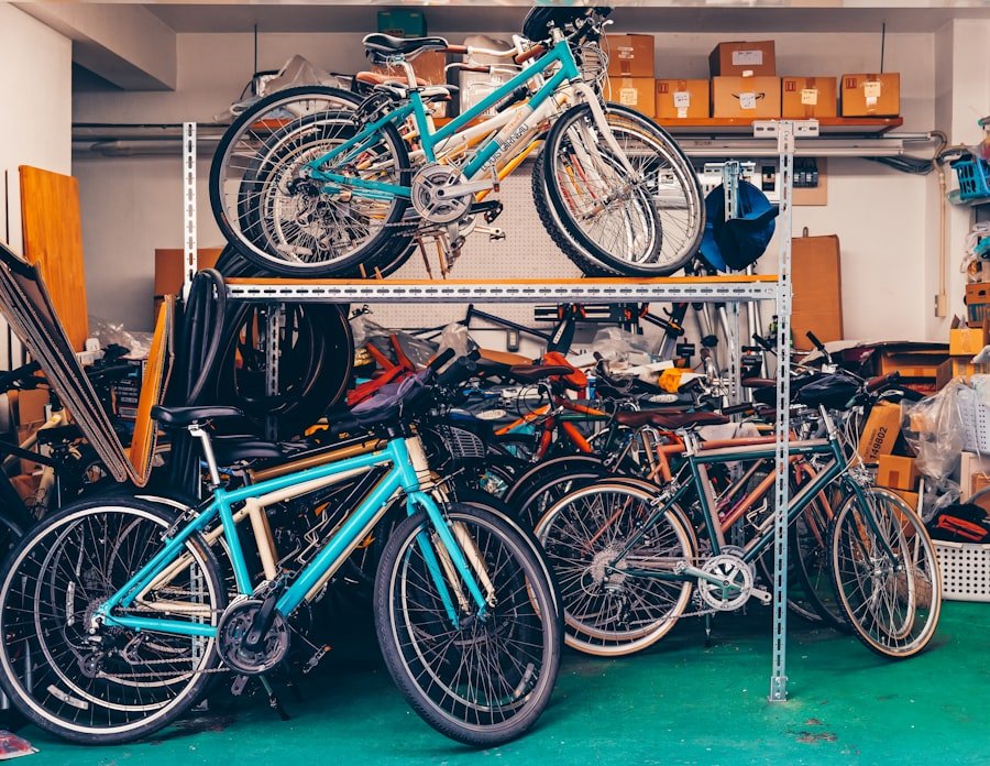 Modified bike garage