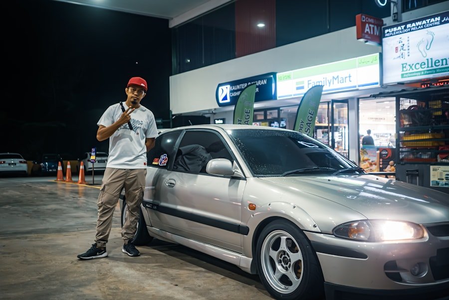 Photo CNG car refueling