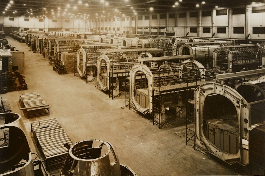 Photo Factory worker machine