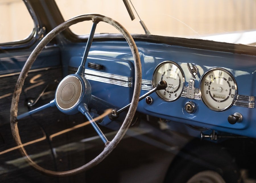 Car dashboard odometer