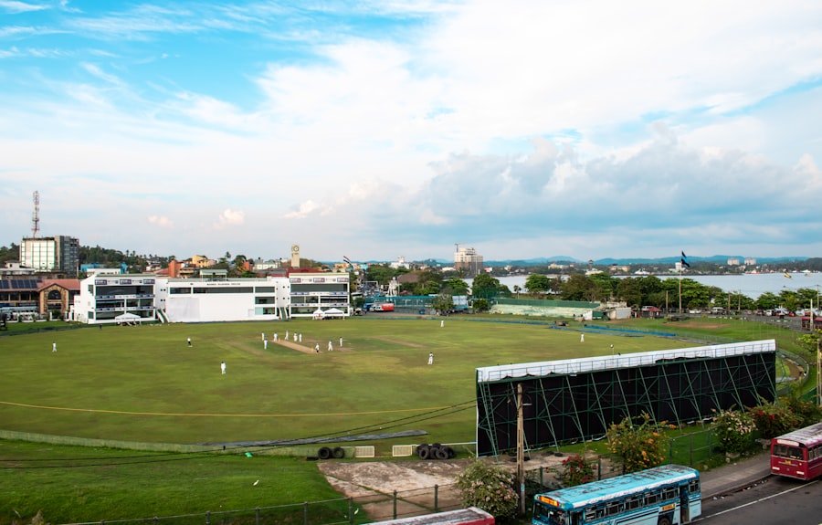 Cricket player stadium