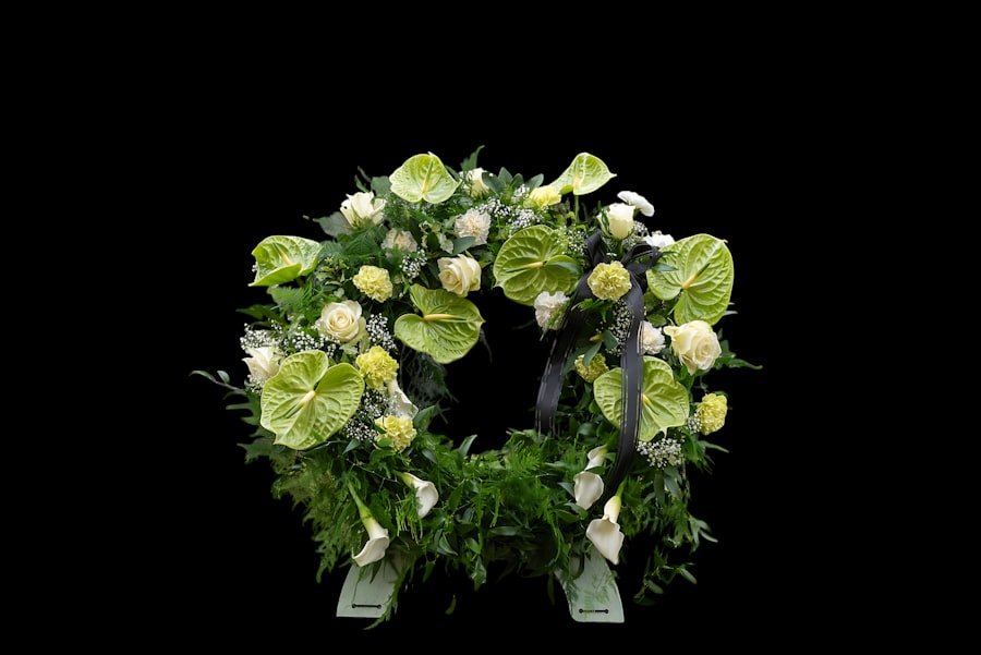 Funeral flower wreath
