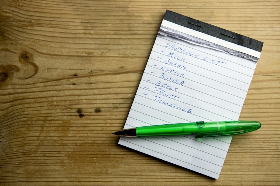Checklist notepad pen