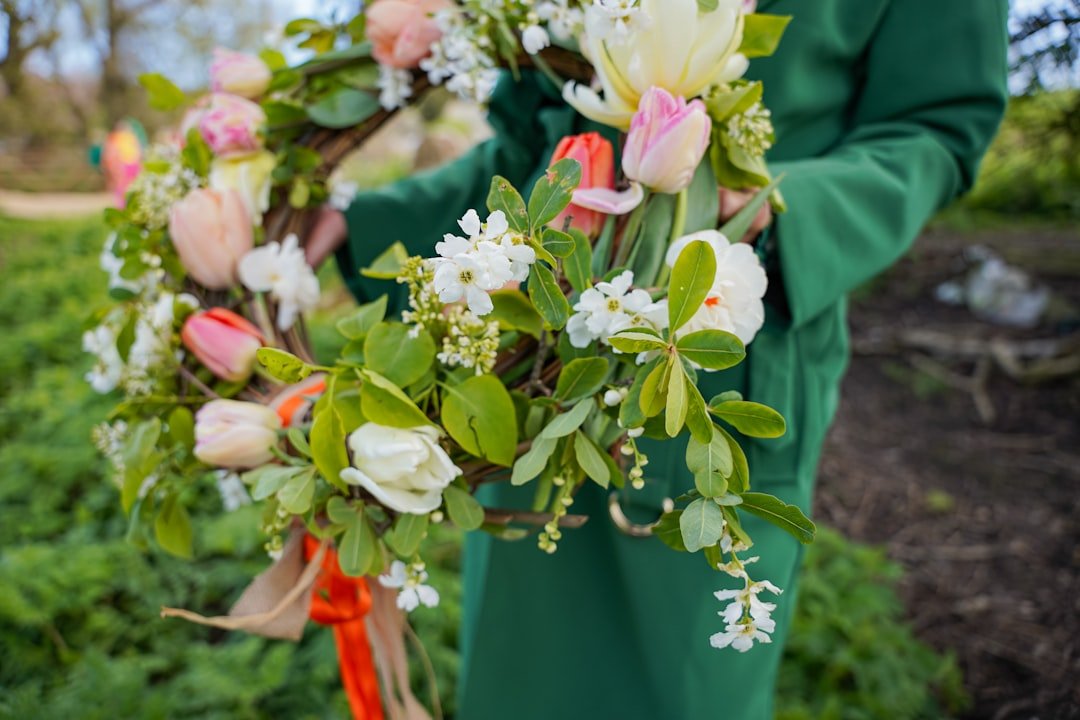 Photo Funeral flower wreath
