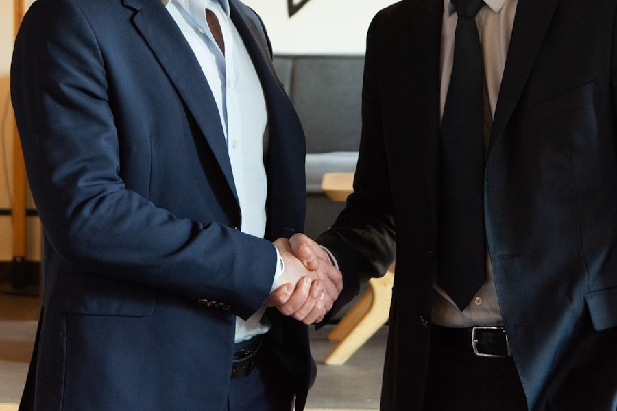 Photo Business partners handshake
