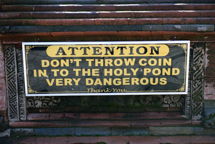 Photo Warning sign document
