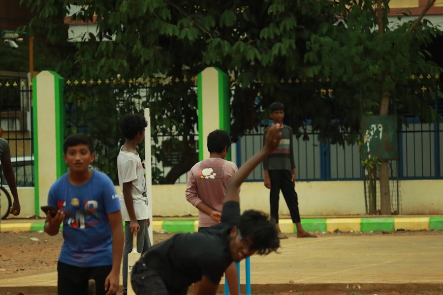 Students playing sports