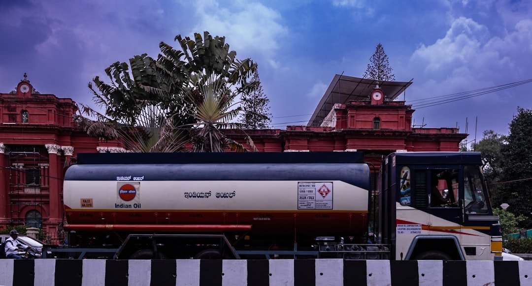 Photo Delivery truck highway